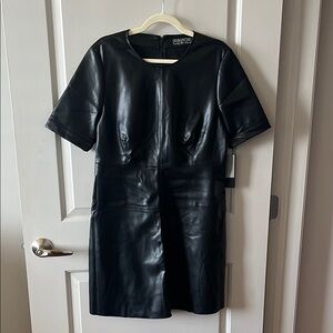 Bagatelle Black Leather Dress